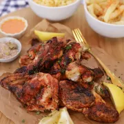 1/2 Chicken with Chips & Rice - Parreirinha Rapido Illovo