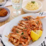 6 Prawns with Rice & Chips - Parreirinha Rapido Illovo